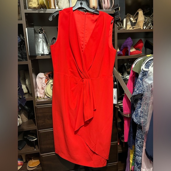 NWT Elie Tahari Adrianne Asymmetrical Sheath Dress - Picture 4 of 9